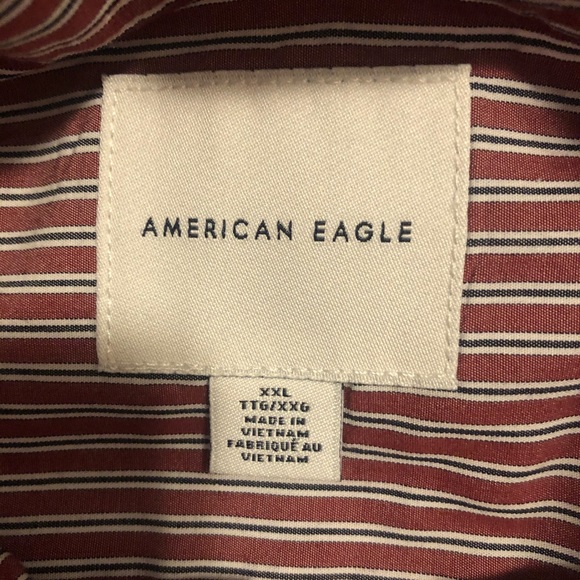 American Eagle long-sleeve stripe button-up shirt - Picture 5 of 6